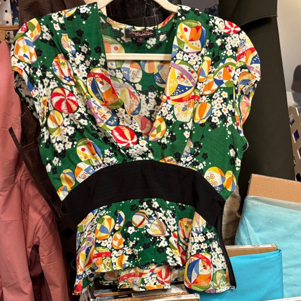Trashy Diva Green Kimono Anna Blouse